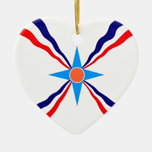 Assyrian Leute, Demokratische Republik Kongo Keramik Ornament (Vorne)