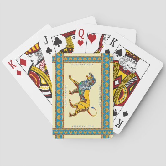 Assyrian Lion Classic Playing Cards Spielkarten (Rückseite)
