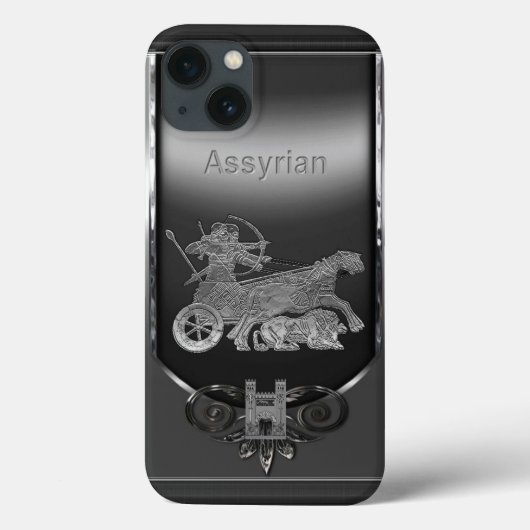 Assyrian Lion Hunter iPhone / iPad Fall Case-Mate iPhone Hülle (Rückseite)