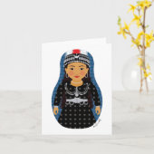 Assyrian Matryoshka-Karte Karte (Gelbe Blume)