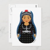 Assyrian Matryoshka Postcard Postkarte (Vorne/Hinten)