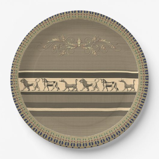 Assyrian Paper Plate Pappteller (Vorderseite)