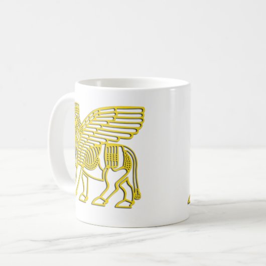assyrian Stierschale Kaffeetasse (Vorderseite Links)