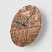 Assyrian Tor Runde Wanduhr (Winkel)