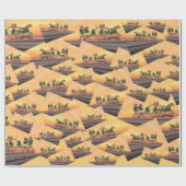 Assyrian Warrior Wrapping Paper Geschenkpapier (Flach)