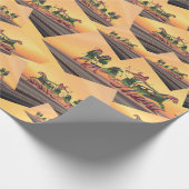 Assyrian Warrior Wrapping Paper Geschenkpapier (Ecke)