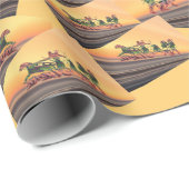 Assyrian Warrior Wrapping Paper Geschenkpapier (Rolleneckpunkt)