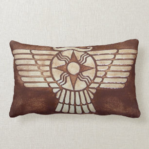 Assyrian Winged Disc Lendenkissen