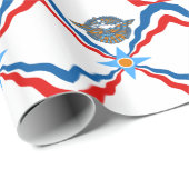 AssyrianFlagge Geschenkpapier (Rolleneckpunkt)