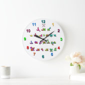 Assyrianische Alphabet-Akryluhr Große Wanduhr (Zuhause)