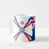 Assyrianische australische Flaggen-Tasse Kaffeetasse (Vorderseite Links)