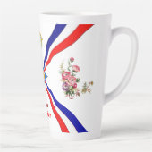 Assyrianische Flag Latte-Tasse Milchtasse (Rechts)