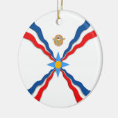 Assyrianische Flagge Keramik Ornament (Links)