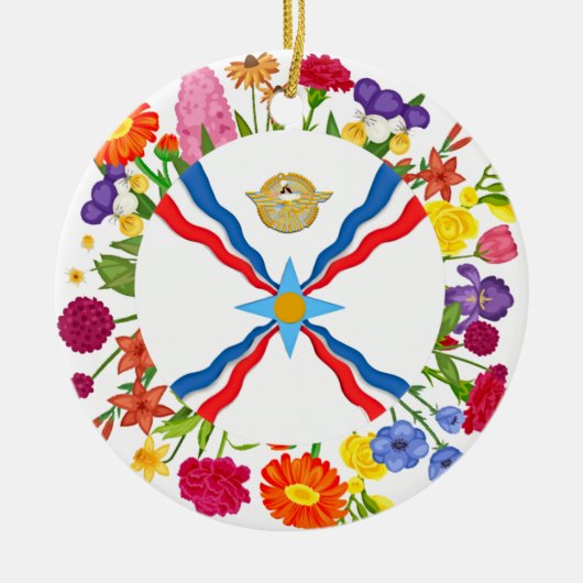Assyrianische Keramik Circle Ornament (Vorne)