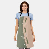 Assyrianische King All-Over-Print-Schürze Schürze (Getragen)