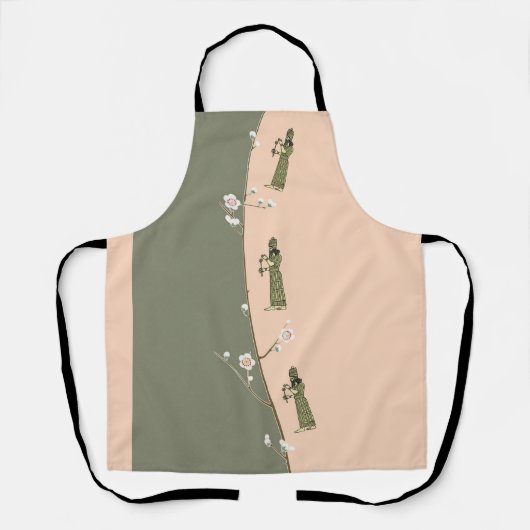 Assyrianische King All-Over-Print-Schürze Schürze (Vorderseite)