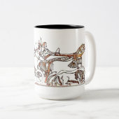 Assyrianische Krieger-Tasse Zweifarbige Tasse (VorderseiteRechts)