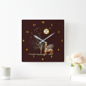 Assyrianische Nächte Quadratische Wanduhr (Zuhause)