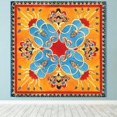 Assyrianische Ornamente Print Leinwand Art (Insitu (Holzboden))