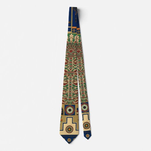Assyrianische Retromuster Krawatte (Vorderseite)