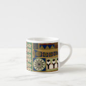 Assyrianische Retromuster-Riesenechse Espressotasse (Rechts)