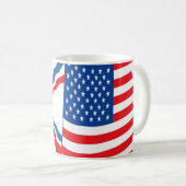 Assyrianische Tasse der amerikanischen Flaggen (VorderseiteRechts)