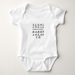 Assyrianisches Alphabet Baby Strampler