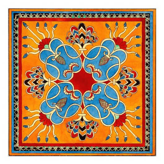 Assyrianisches Ornament Foto Print (Vorne)