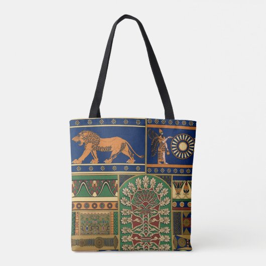 Assyrianisches Retromuster Tasche (Rückseite)