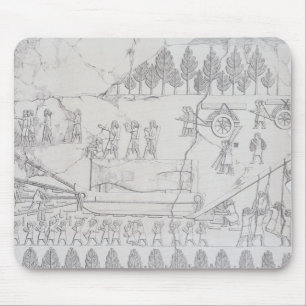 Assyrians, die bewegen einen Winged Stier auf Mousepad