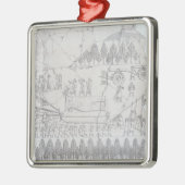 Assyrians, die bewegen einen Winged Stier auf Silbernes Ornament (Links)