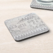 Assyrians, die bewegen einen Winged Stier auf Untersetzer (Linke Seite)