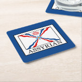 Assyrier Rechteckiger Pappuntersetzer (angewinkelt)