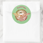 Assyrier Runder Aufkleber (Tasche)