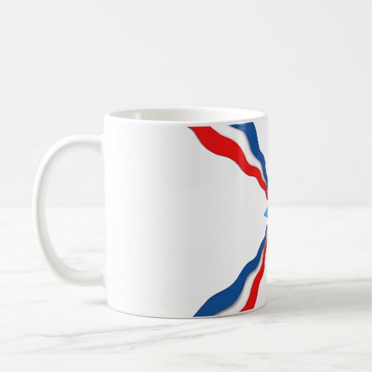 Assyrische Flagge Kaffeetasse (Links)
