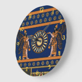 Assyrische Gottheit, Apkallu oder geflügeltes Geni Große Wanduhr (Winkel)