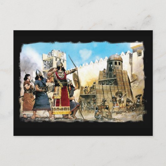 assyrische Königskarte Postkarte (Vorderseite)