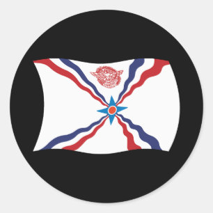 Assyrische Nationalflagge Aufkleber