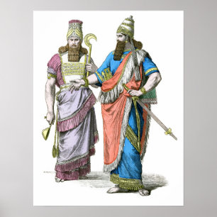 Assyrischer Hohepriester und König Poster