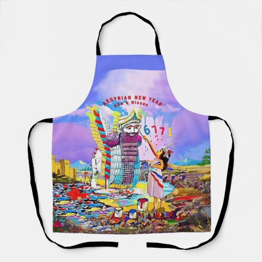 Assyrisches Neujahr Schürze (Vorderseite)