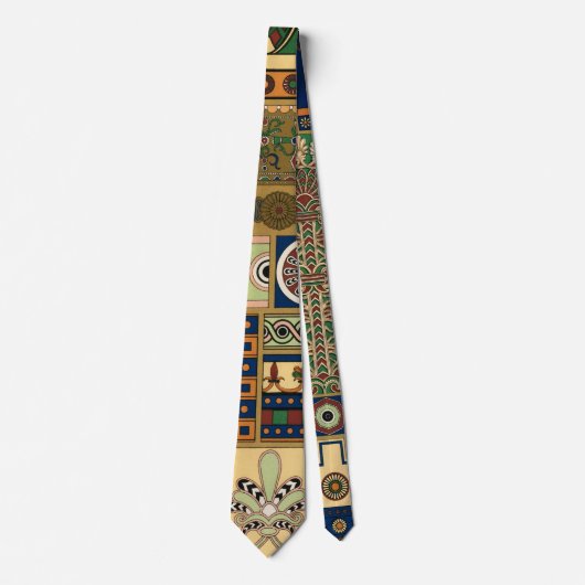 assyrisches Retro-Muster Krawatte (Vorderseite)