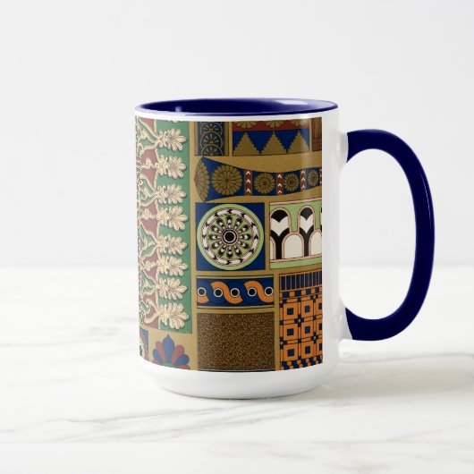Assyrisches Vintages Muster Tasse (Rechts)