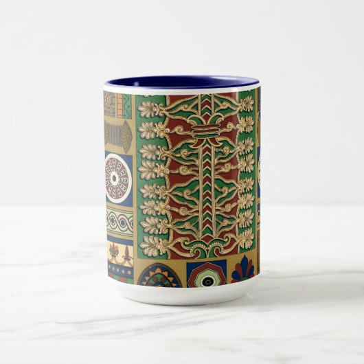 Assyrisches Vintages Muster Tasse (Zentrum)