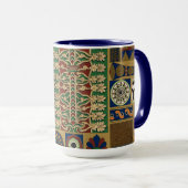 Assyrisches Vintages Muster Tasse (VorderseiteRechts)
