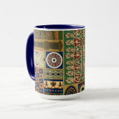 Assyrisches Vintages Muster Tasse (Vorderseite Links)