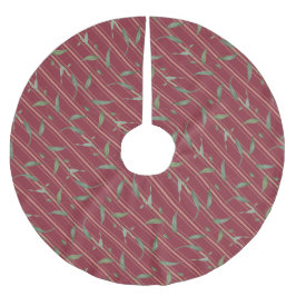 Ast mit Blättern Polyester Weihnachtsbaumdecke