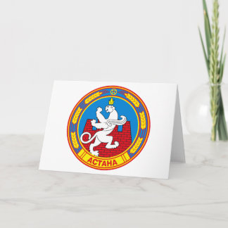 Astana-Wappen-Grußkarte Karte
