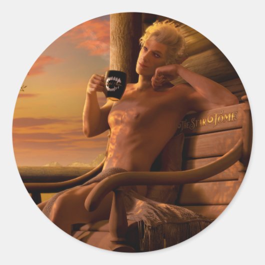 Astarion Baldur's Gate 3 Heilung Runder Aufkleber (Vorderseite)