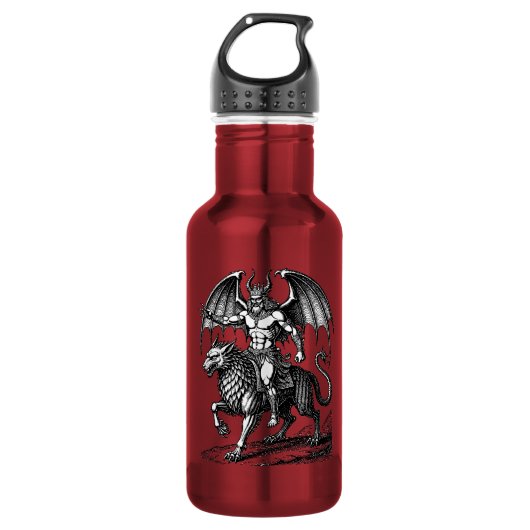 Astaroths Stille Herrschaft Edelstahlflasche (Vorderseite)