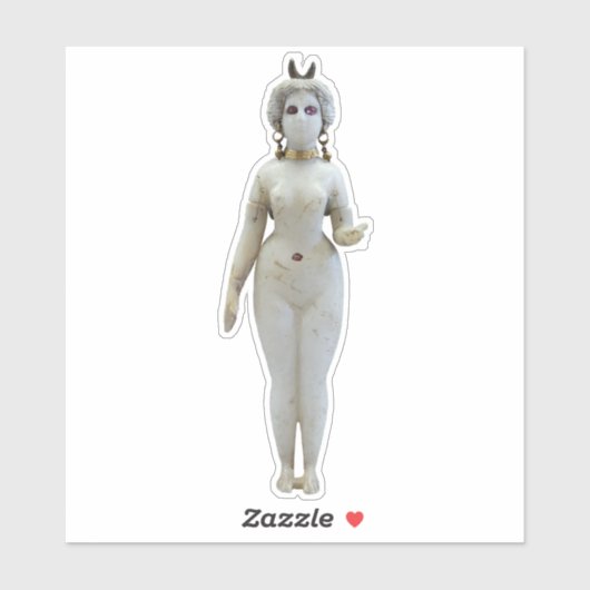Astarte in Phoenicia Sticker (Blatt)